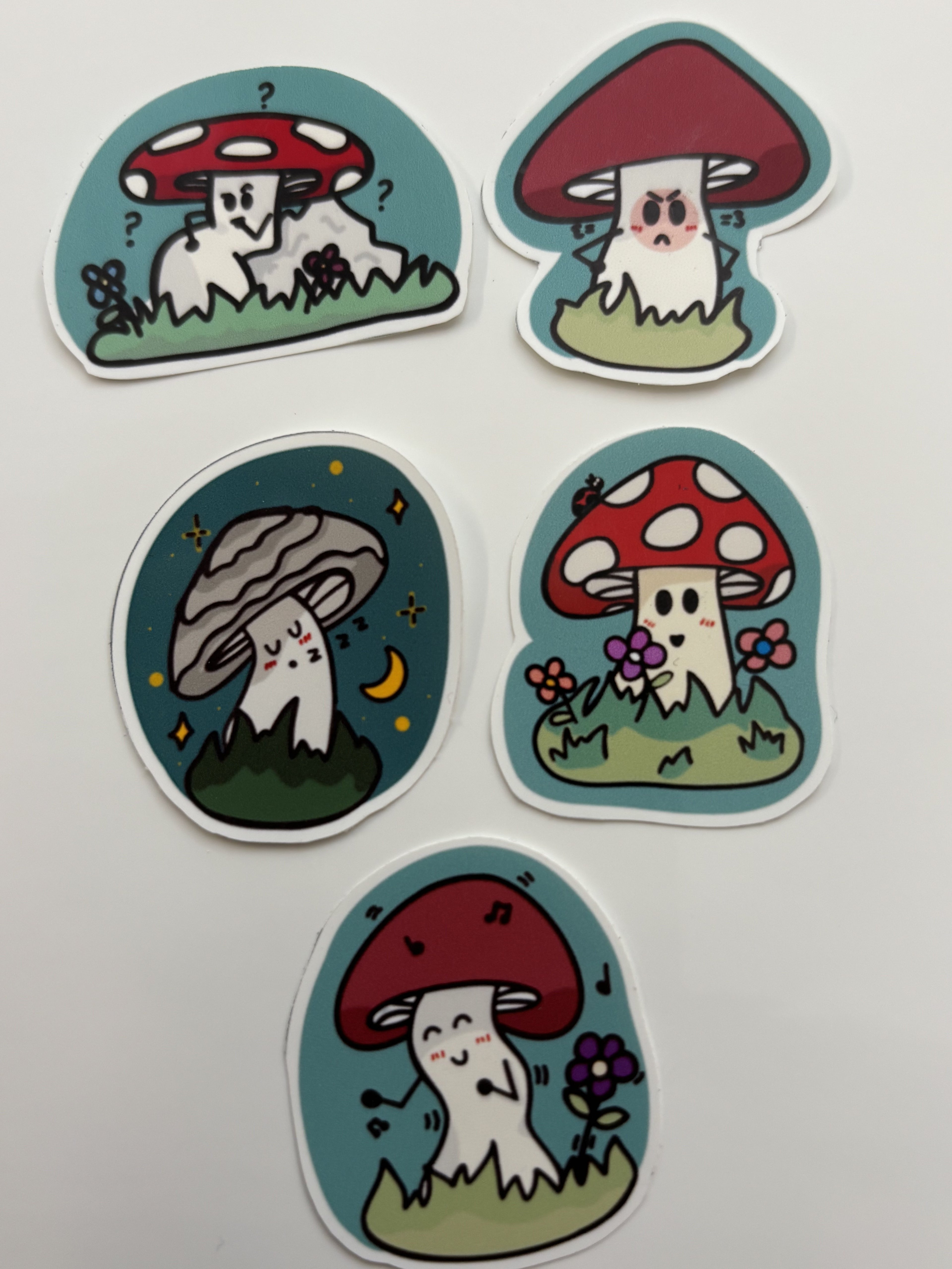 Mood Shrooms Mini Vinyl Sticker Pack image 0