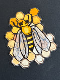 'Honey Bee' Foiled Sticker