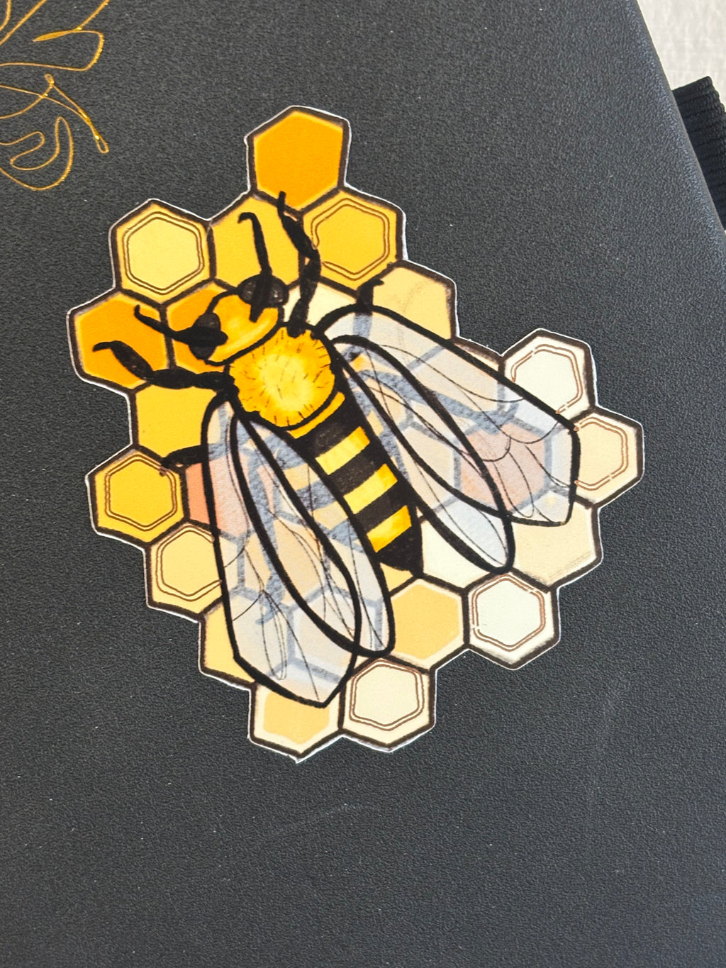 'Honey Bee' Foiled Sticker