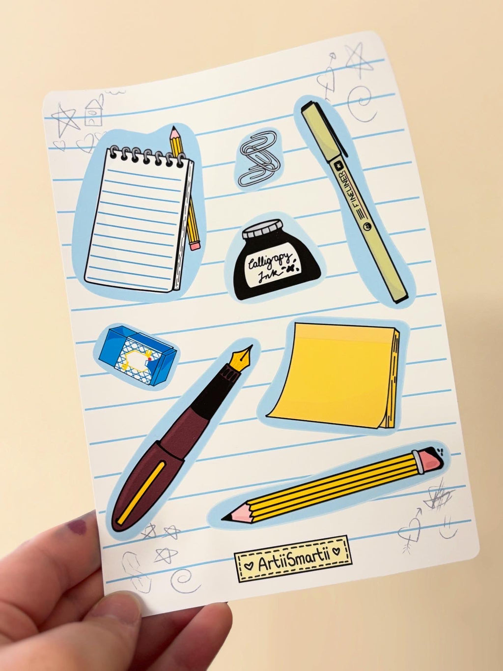 Stationery Favourites Sticker Sheet image 0