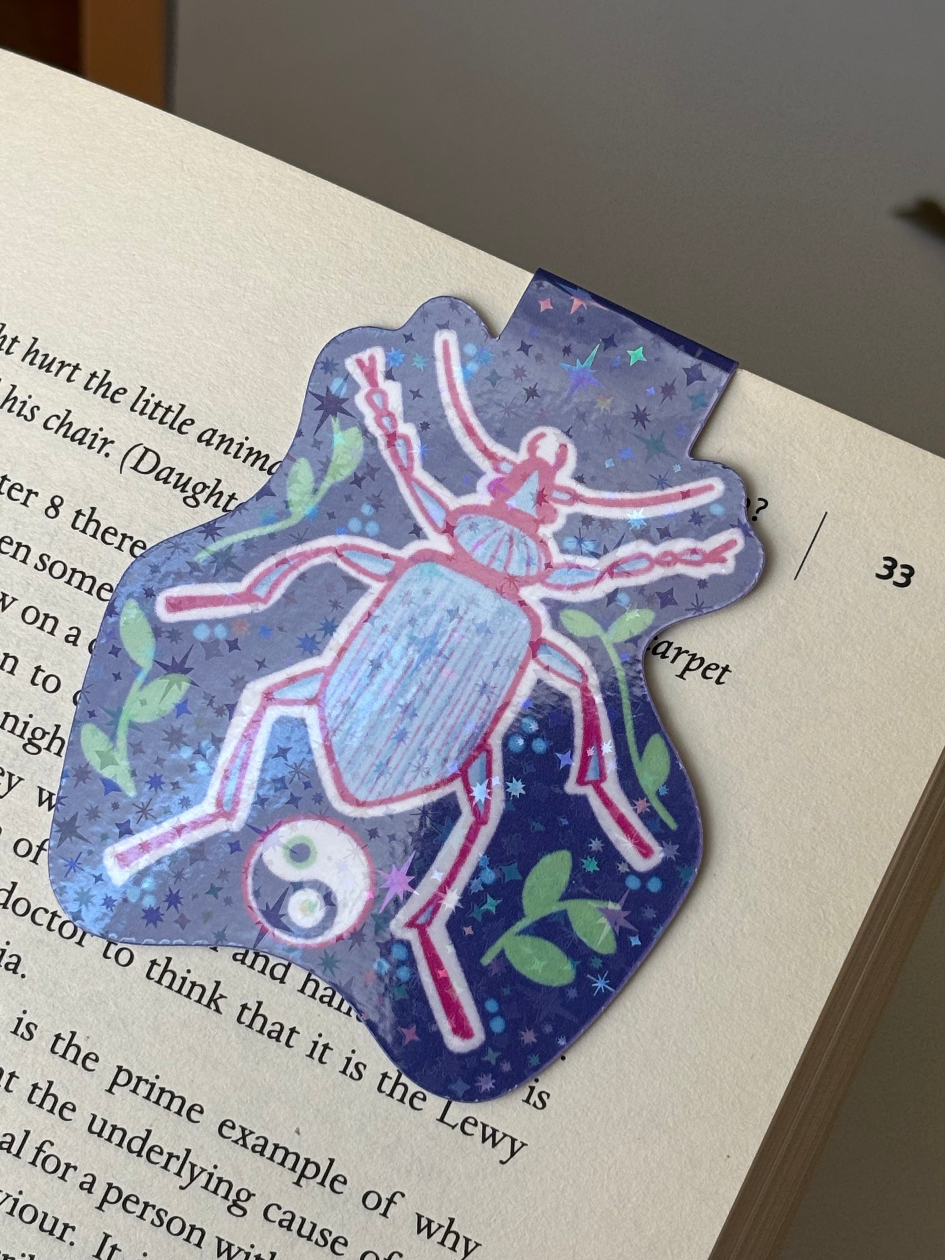 Whimsical Beetle Bookmark
