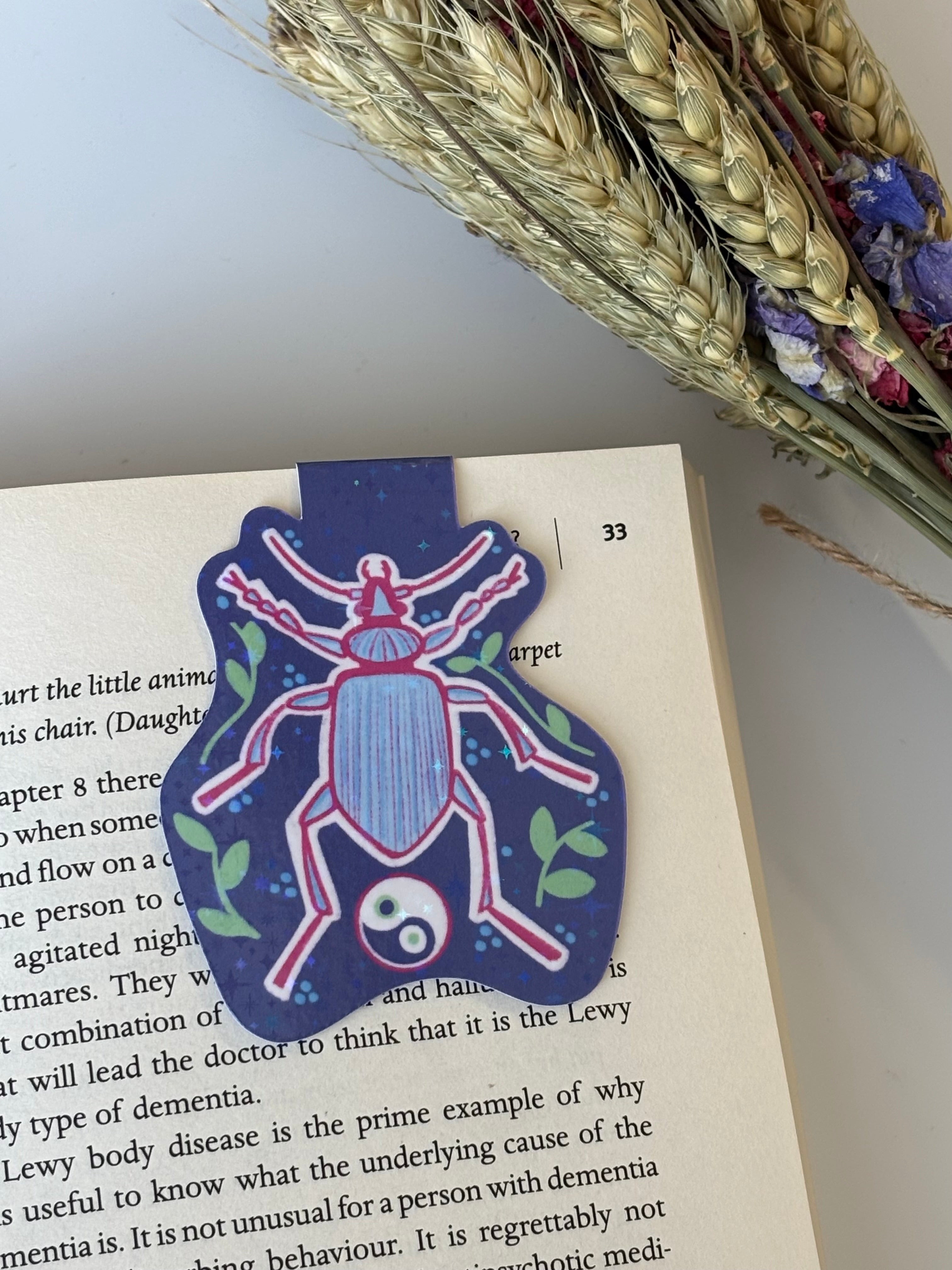 Whimsical Beetle Bookmark