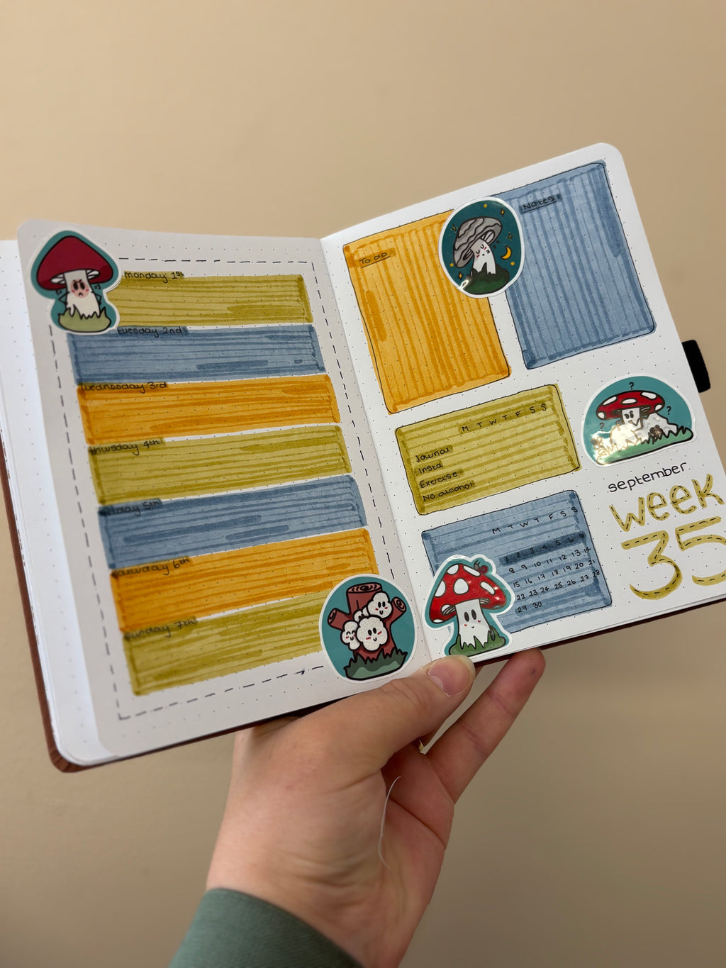 Mood Shrooms Mini Vinyl Sticker Pack image 2