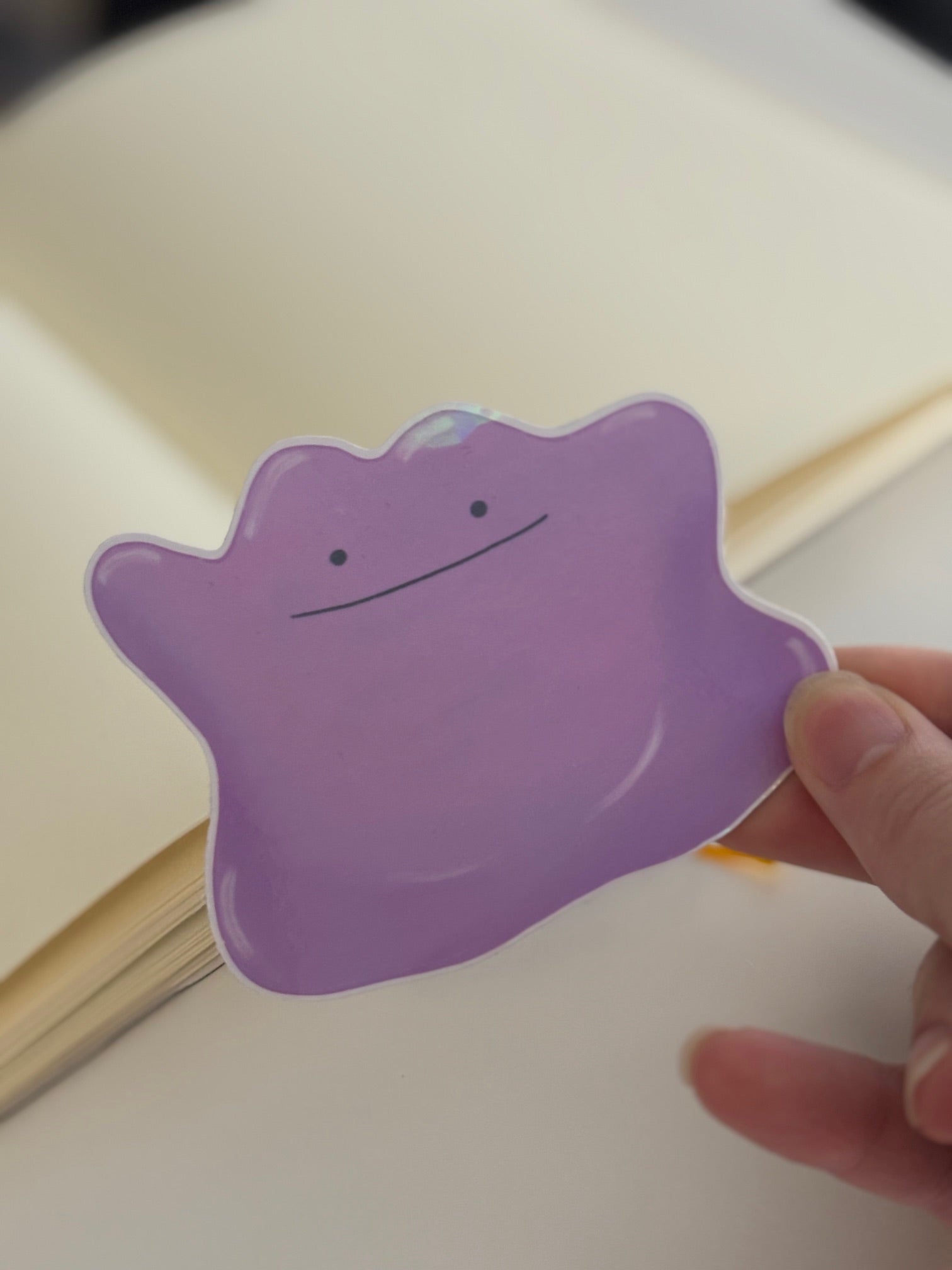 Ditto Holographic Die Cut Sticker