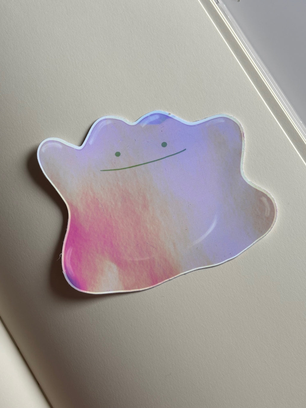 Ditto Holographic Die Cut Sticker
