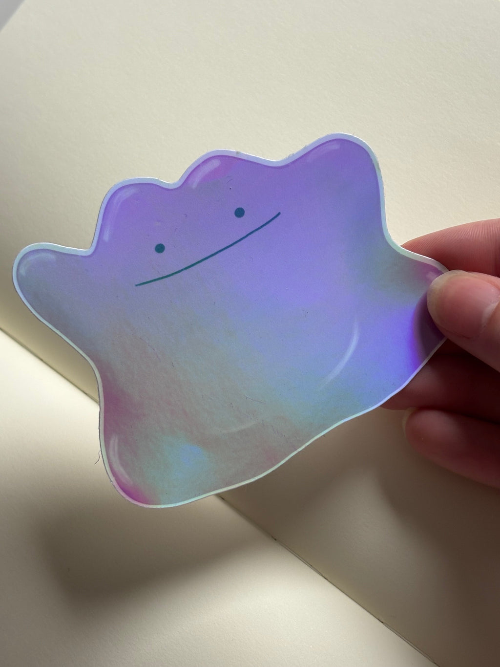 Ditto Holographic Die Cut Sticker