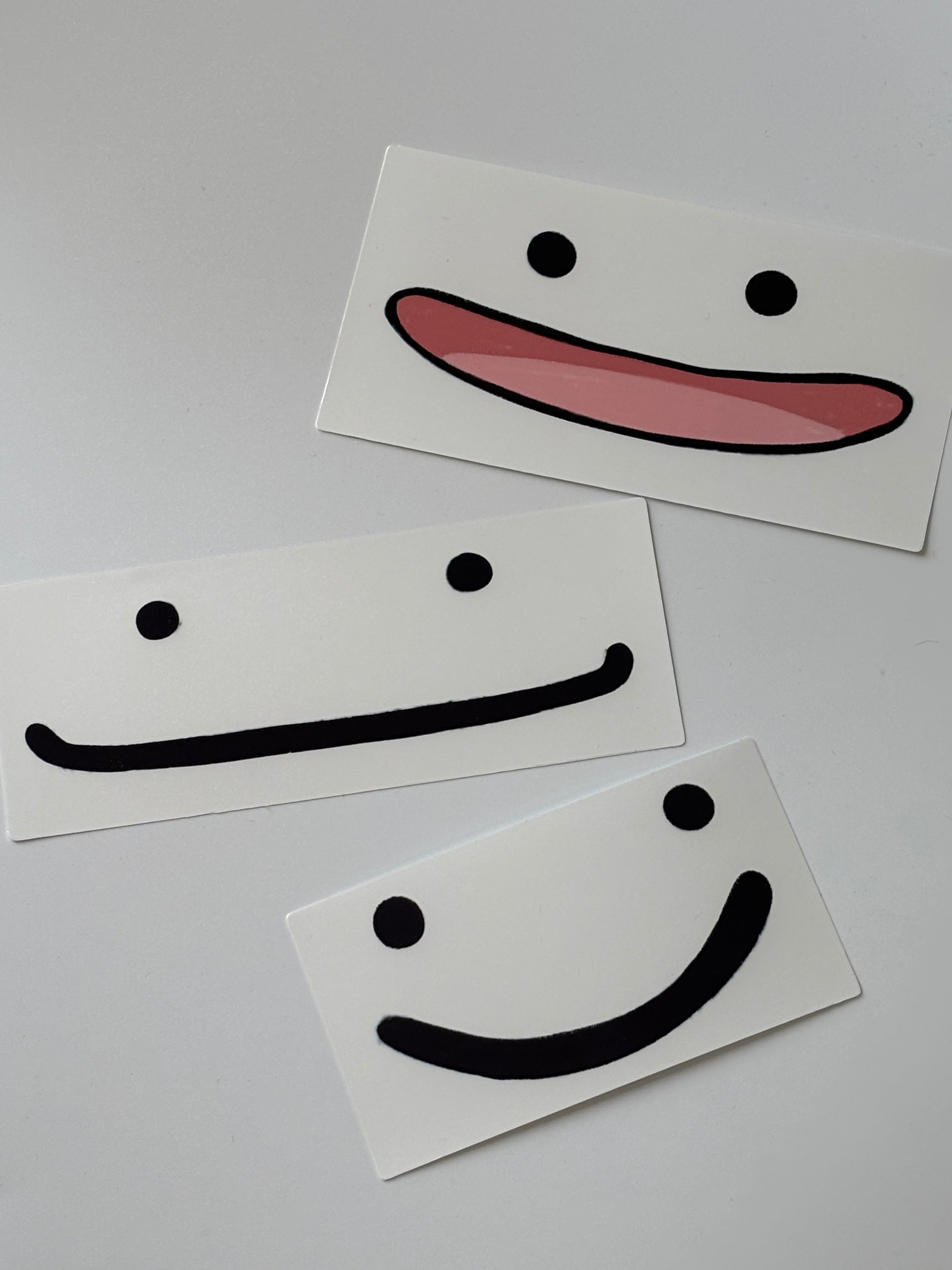 XL Clear Ditto Face Stickers - 3 Pack