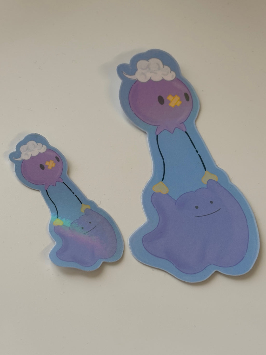 Driftloon and Ditto Holographic Die Cut