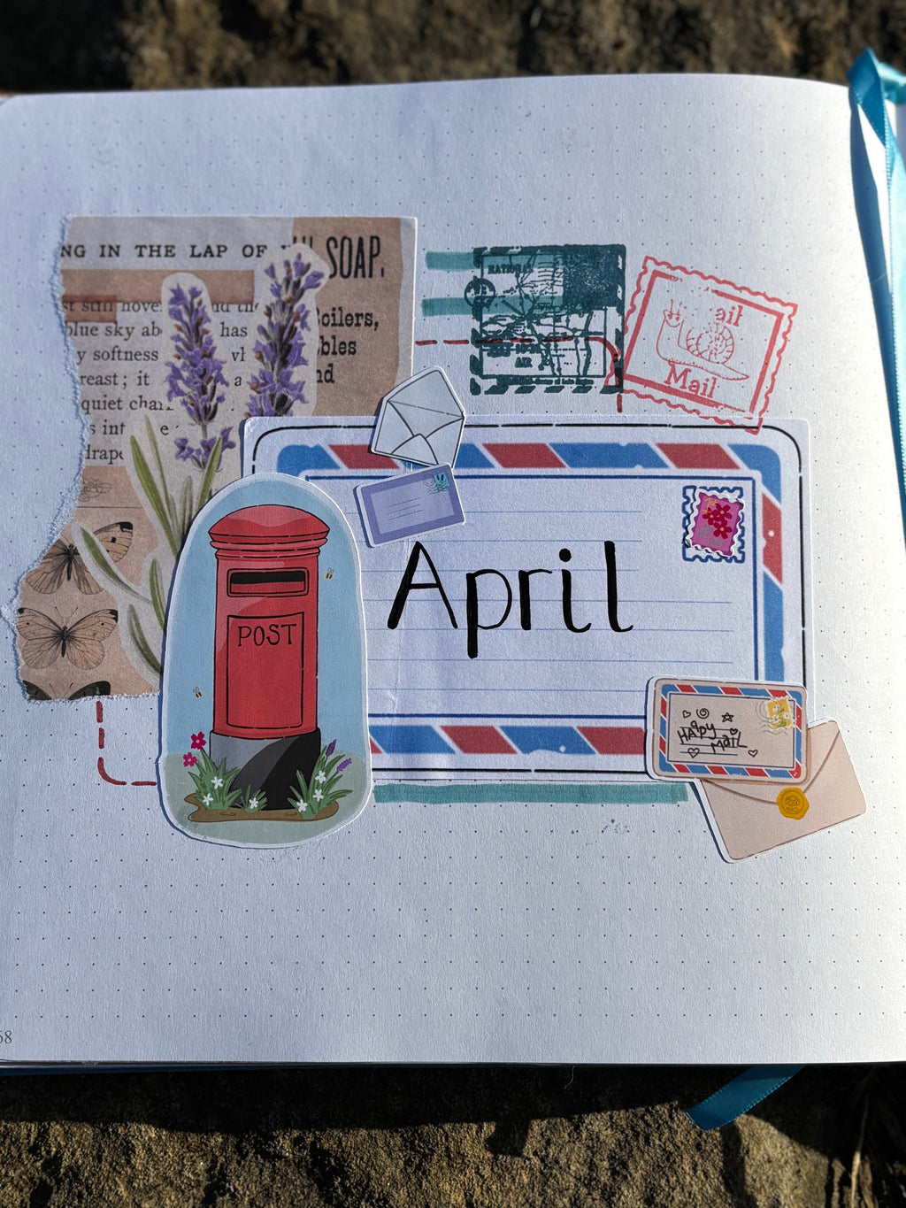 Cosy Post Box Matte Die Cut Sticker