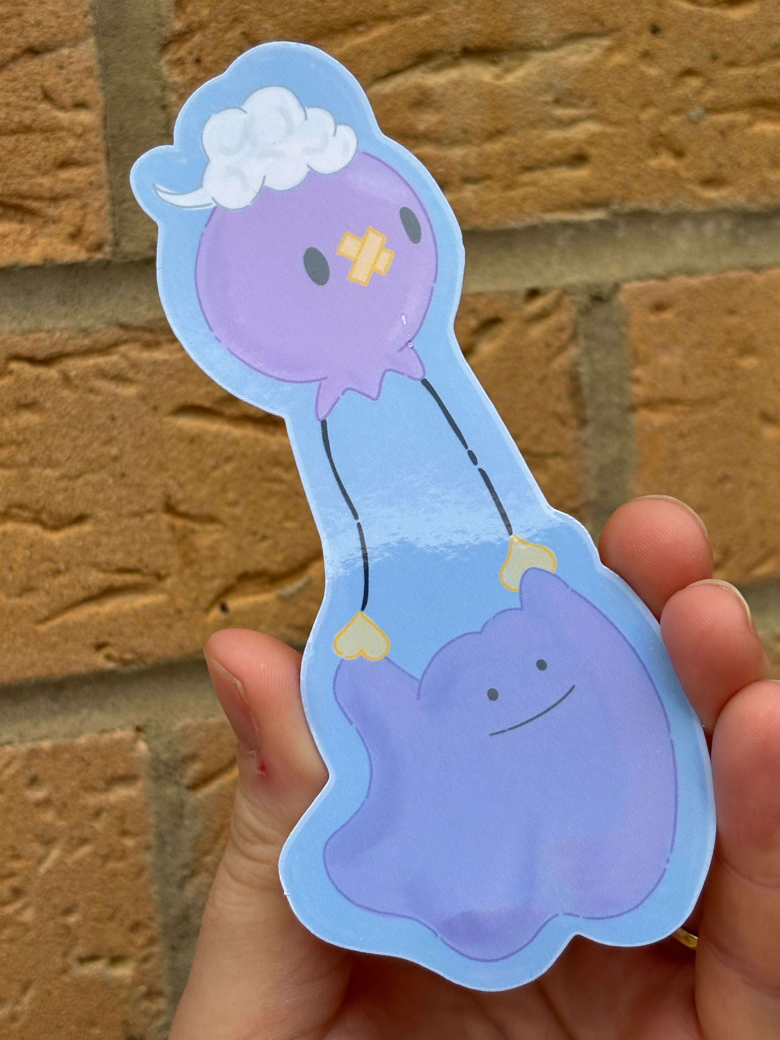 Driftloon and Ditto Holographic Die Cut