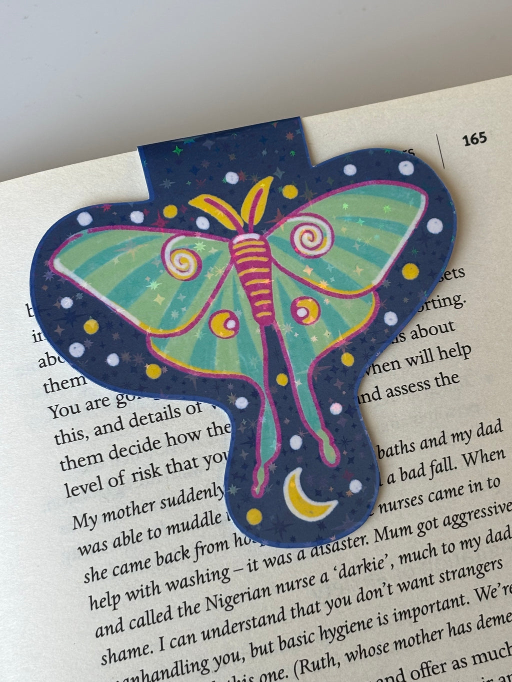 Luna Moth Magnetic Bookmark