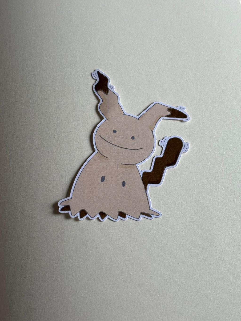 Mimiditto (Mimikyu/Ditto) Gloss Die Cut Sticker