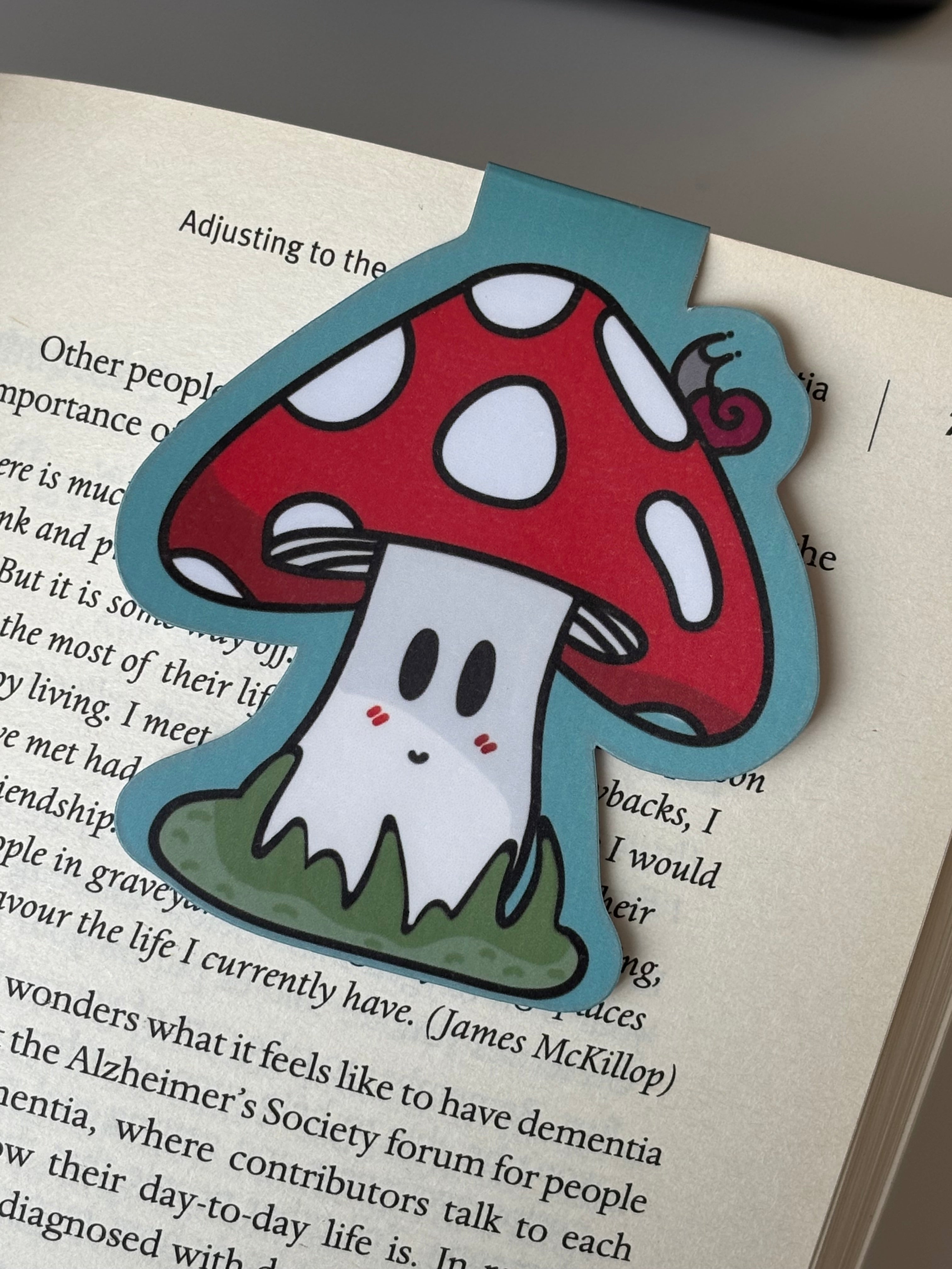 Mushroom Magnetic Bookmark