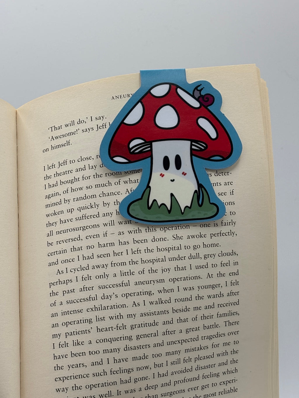 Mushroom Magnetic Bookmark