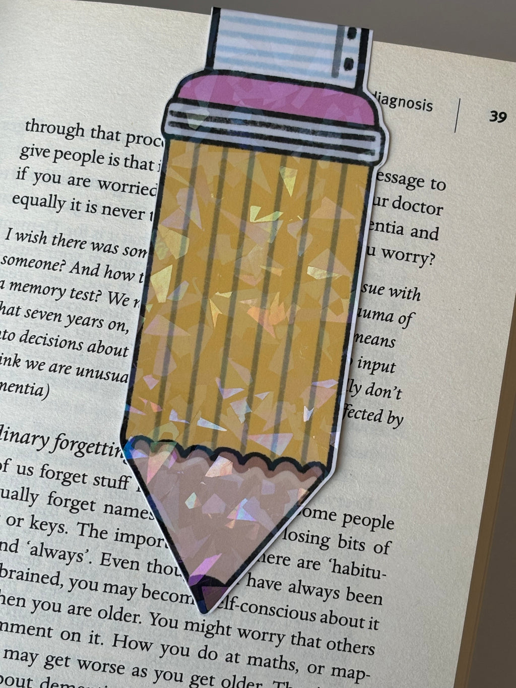 Pencil Magnetic Bookmark
