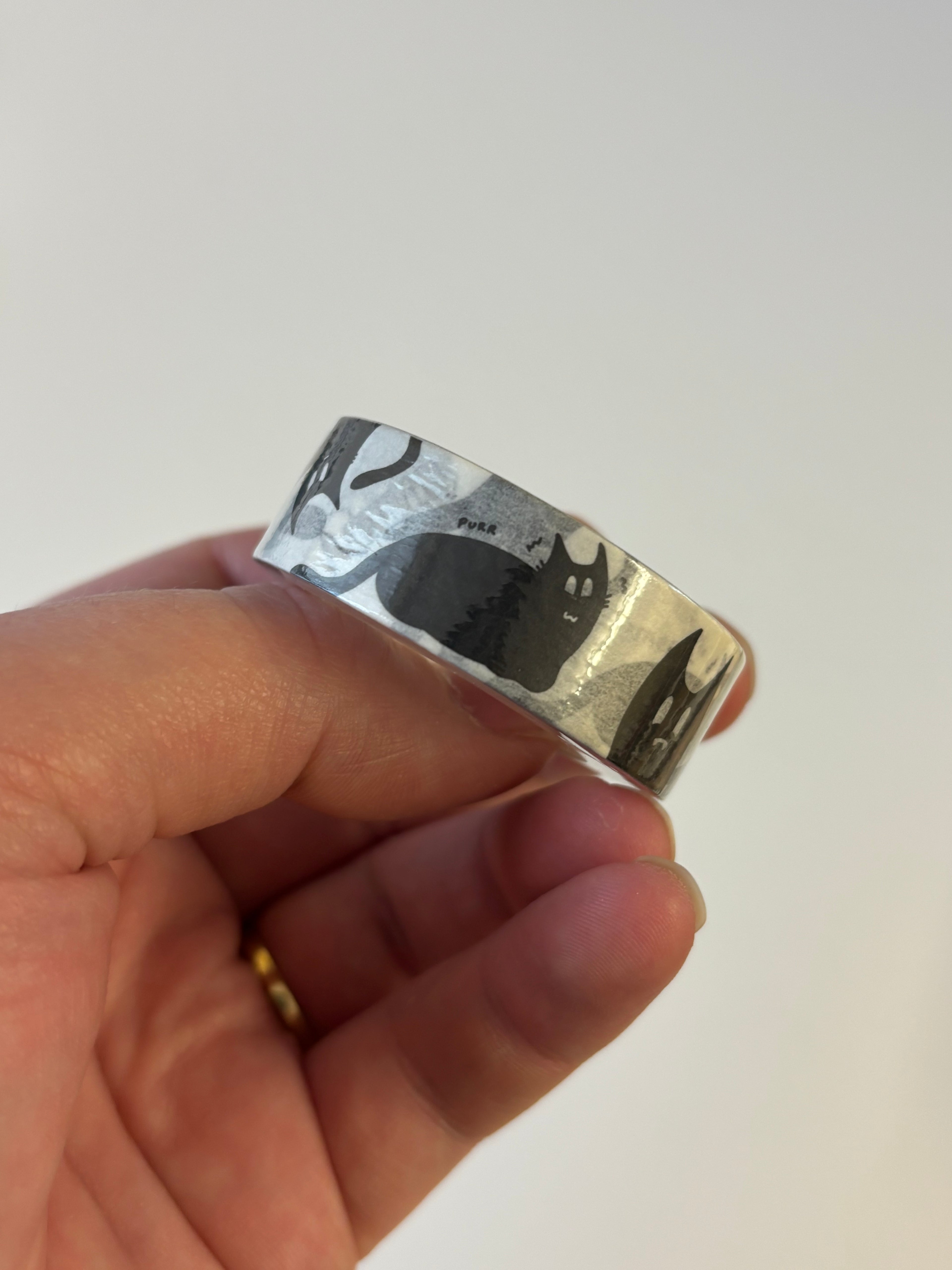 Black Cat 'Peppy' Journalling/Stationery Pack (Sticker, Memo, Washi and Die Cut Set 6pc)